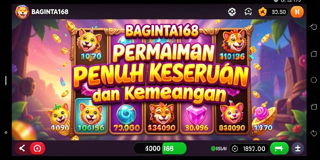 Tampilan menarik dari gameplay Slot BAGINTA168 yang seru.