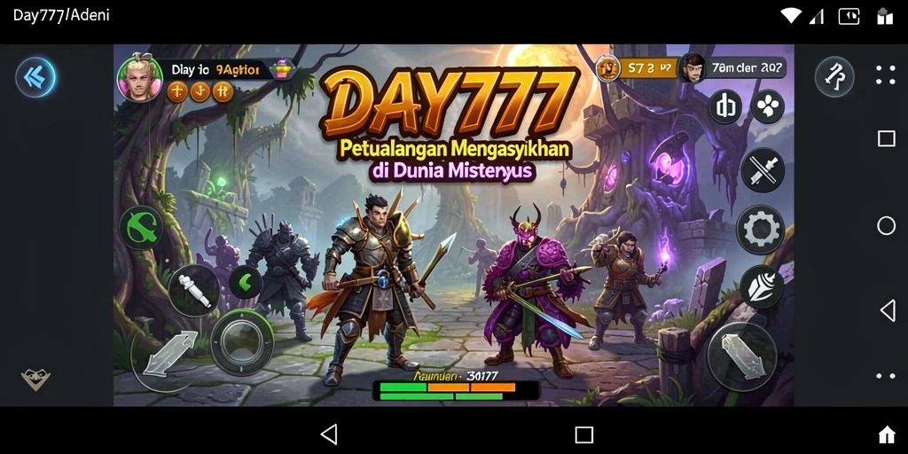 Tampilan gameplay menegangkan dan penuh aksi dari DAY777.