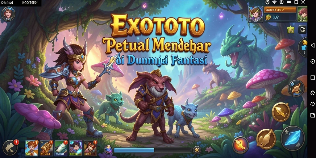 Tampilan gameplay EXOTOTO yang menarik dan mendebarkan.