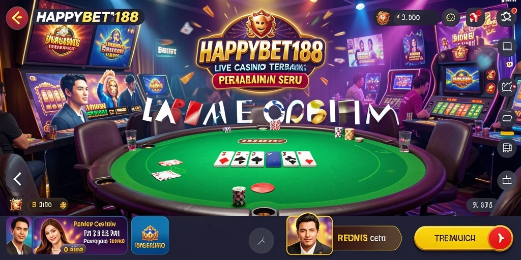 Tampilan gameplay Live Casino di HAPPYBET188 yang menegangkan dan interaktif.