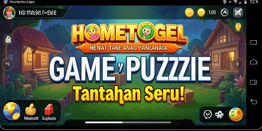 Gameplay menarik dalam HOMETOGEL dengan berbagai puzzle menantang.