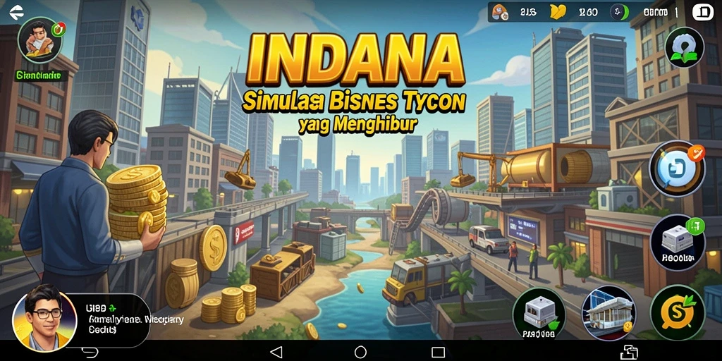 Tangkapan layar gameplay INDAAA menampilkan interaksi pengguna yang dinamis.