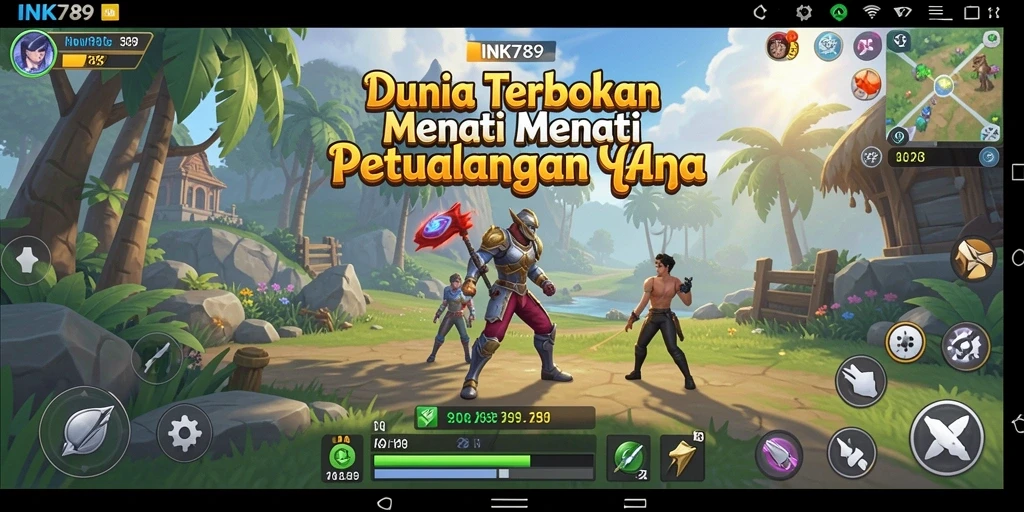 Tampilan gameplay menarik di dunia terbuka INK789