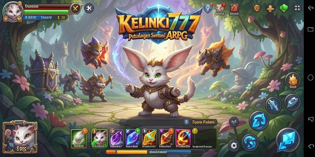 Tangkapan layar gameplay KELINCI777 yang menampilkan aksi seru ARPG.