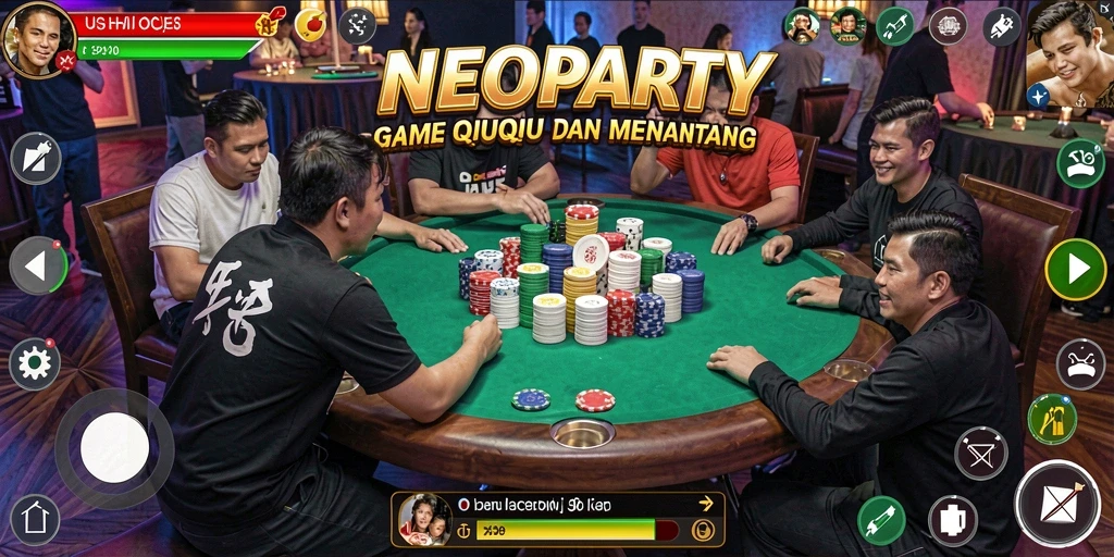 Tampilan gameplay QiuQiu yang seru dan interaktif.