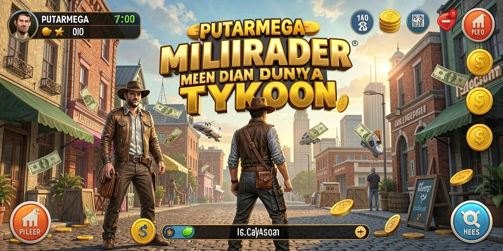 Tangkapan layar gameplay PUTARMEGA menunjukkan pengalaman Tycoon yang mendebarkan.