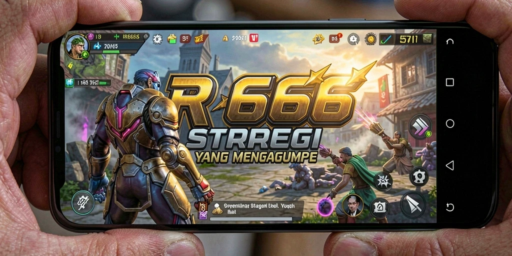 Screenshot gameplay RR666 yang menunjukkan pertempuran strategi yang intens.