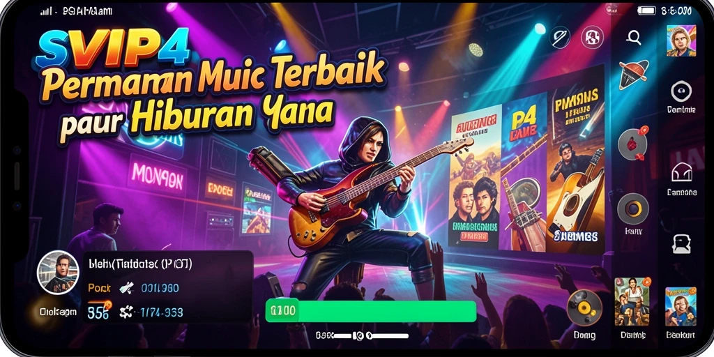 Tampilan gameplay SVIP4 yang menarik dengan interaktifitas musik.