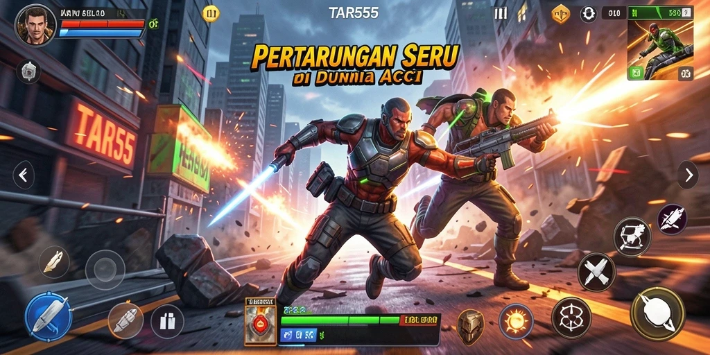 Gameplay TAR555 yang menegangkan dan penuh aksi.